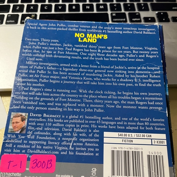 No Man's Land-unabridged audio book-by David Baldacci-10 cd set-11.5 hours - Picture 5 of 5